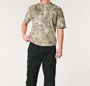 เสื้อยืดโอเวอร์ไซส์ลายพรางทะเลทรายสำหรับผู้ชาย ผ้าคอตตอนผสม คอกลม สไตล์ลำลอง เหมาะสำหรับกิจกรรมกลางแจ้งและสตรีทแวร์ รับผลิตแบบสั่งทำพิเศษพร้อมติดแบรนด์ส่วนตัว - Product Image 3