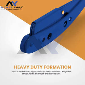 Rasoirs de barbier 100% acier inoxydable, logo personnalisé, rasoirs de barbier manuels, couleur bleue, haute durabilité, rasoirs à lame droite - Product Image 5