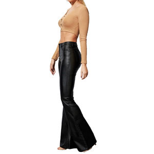 Pantalones de Cuero para Mujer, Precio al por Mayor, Servicio OEM, Logotipo Personalizado, Alta Calidad, Nueva Llegada - Product Image 4