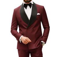 Costume homme bleu foncé de qualité supérieure, coupe ajustée, pour mariages et cérémonies, veste et pantalon, prix raisonnable avec logo personnalisé