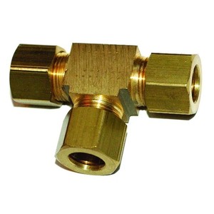 Raccord de compression en T égal forgé en laiton, haute pression, flexible, résistant à la corrosion, filetages NPT/BSPT, modèle OEM en pouces - Product Image 6