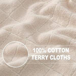 Serviettes de cuisine en coton super absorbantes, écologiques, de qualité export, chiffons de nettoyage ménager multi-usages, torchons tissés à séchage rapide - Product Image 3