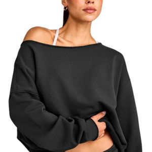 Womens Warm Sweatshirt <b>Long</b> <b>Sleeve</b> Pullover Crew Neck Soft Casual <b>Top</b> Relaxed Fit Fashion Streetwear for Autumn Winter Outdoor - Product Image 2