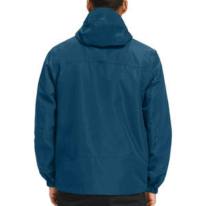 Veste de pluie légère en toile pour moto avec capuche, modèles personnalisés, fermeture éclair, respirante, séchage rapide, haute qualité, unisexe, devant - Product Image 3