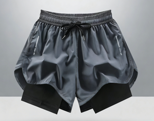 Pantalones Cortos Deportivos Casuales para Hombre, Personalizables, Ecológicos, Antiarrugas, Resistentes al Viento, Transpirables, de Secado Rápido, Cintura Media, Cierre Elástico - Product Image 3