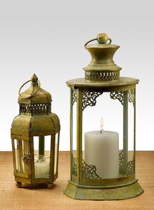 Farol de Metal Blanco Marroquí de Primera Calidad, Fabricado en India con Fina Artesanía, Estilo Farol de Hierro - Product Image 3