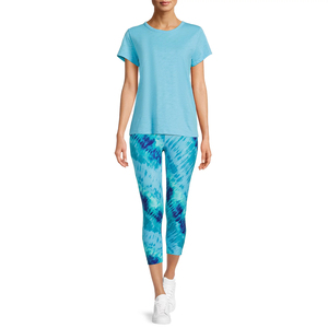 Leggings de Algodón Marrón para Mujer, Cintura Alta, Elásticos, Ajustados, Cómodos, Casuales, para Uso Diario - Product Image 1