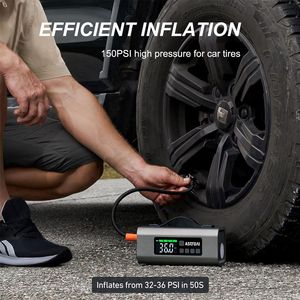 2500A batteria di avviamento 150PSI pompa aria 7.5L Gas 5.0L motore Diesel 2 \ "schermo a LED per pneumatici auto materassi pneumatici 150PSI - Product Image 5