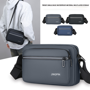 Waterproof Nylon Shoulder Bag for Men Lightweight Crossbody Messenger Bag with <b>Adjustable</b> <b>Strap</b> and Multi Pocket waist bag - Product Image 3