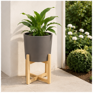 Admirable Design Wooden Plant Stand Flower <b>Pot</b> Style Indoor Plant <b>Holder</b> Solid Wood Floor Standing Planter for Home and Office - Product Image 3