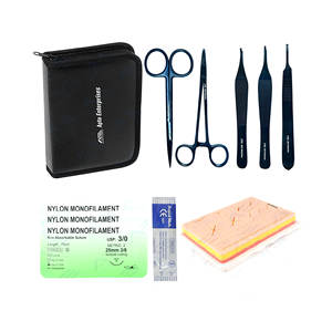 Kit de pratique de suture Ressources pédagogiques Kit de formation médicale Vente chaude Formation des étudiants en médecine Kit de suture Coussinet de peau chirurgical - Product Image 1