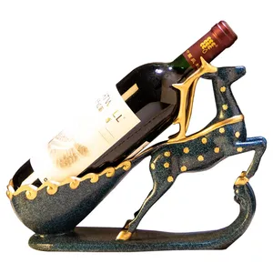 Soporte de Metal Hecho a Mano para Botellas de Vino, Porta Botellas Premium para Decoración de Mesa de Comedor, Cubitera de Aluminio Estilo Rústico - Product Image 4