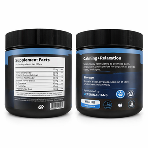 Masticables Calmantes de Acción Rápida a Base de Hierbas Naturales con Aceite de Cáñamo Orgánico Sin Granos de Marca Propia para Perros y Gatos, Suplemento Suave de Grado Alimenticio - Product Image 3