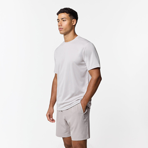 Conjunto de Dos Piezas de Camiseta Polo de Manga Corta para Hombre, Estilo Casual de Verano, con Cuello Henry, Transpirable y Tejido - Product Image 3
