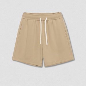 Pantalones Cortos Casuales para Hombre, Color Gris Claro Sólido, con Cordón, de Secado Rápido, Tejido de Poliéster, Cintura Media - Product Image 5