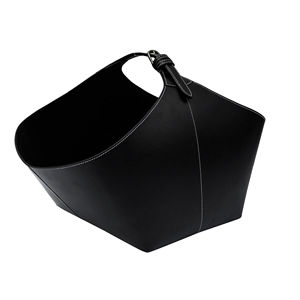 Porte-bûches en cuir personnalisé pour cheminée, accessoire extérieur avec poignées réglables, cadeau, porte-bûches en cuir - Product Image 2
