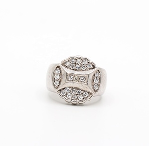 Bague en argent sterling 925 avec zircon cubique, style vintage, unisexe, pour mariage ou fête, bijoux fins, prix de gros - Product Image 1