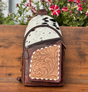 Nouveaux cheveux usinés à la main sur des sacs à bandoulière en cuir véritable sacs de poitrine pour femmes élégantes occidentales sacs de poitrine de voyage de luxe en plein air - Product Image 3