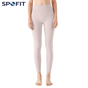 Leggings de yoga pour femmes, sans couture, taille haute, longueur intégrale, en spandex/nylon respirant, pantalon de yoga uni, sport - Product Image 4