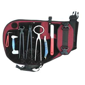 Kit de herramientas para herrador con alicates para pezuñas, clavillero, medidor de dolor, cuchillo para pezuñas, extractor de clavos, pulidor de pezuñas, cuchillo de bucle y herramienta de recogida - Product Image 1