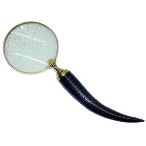 Lupa de Metal Color Bronce Diseño Antiguo Artesanía India Ojo de Cristal Venta al por mayor Aspecto Vintage Nuevo Diseño 2025 Alta Calidad - Product Image 4