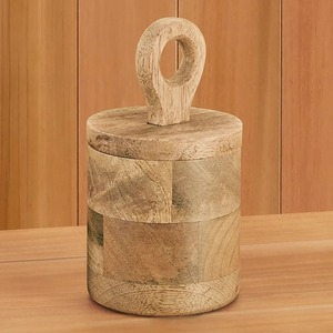 Recipiente de Almacenamiento de Alimentos de Madera de Gran Capacidad, el Más Vendido, para Organización de Estantes de Cocina y Almacenamiento Decorativo en la Despensa - Product Image 5