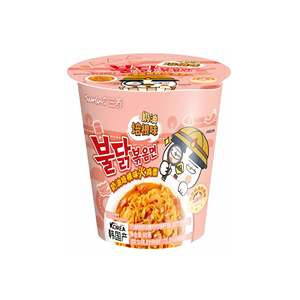 Nouilles coréennes Samyang Buldak Rose Hot Chicken Ramen en tasse 80g – Nouilles instantanées épicées en tasse – Vente en gros directe usine pour l'exportation - Product Image 1