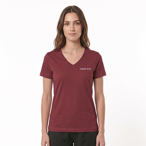 Camiseta de Mujer al por Mayor de Alta Calidad, Personalizable con Logotipo, Cuello en V Profundo, Lisa, 100% Algodón - Product Image 1