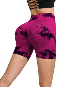 Shorts de fitness pour femmes, personnalisés, en gros, sans couture, unis, élastiques, respirants, imperméables, écologiques, lavés, séchage rapide, haute performance - Product Image 6