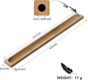 ที่วางธูปไม้สนธรรมชาติ กลิ่นหอมติดทนนาน พร้อมที่ดักขี้เถ้า - Product Image 3