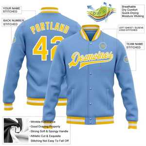 OEM Manufacturer High Quality <b>Men's</b> Winter Plus Size Custom Chenille Embroidery Knitted Breathable Letterman <b>Jacket</b> - Product Image 2