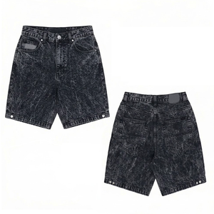 Shorts d'été pour hommes en coton et lin, couleur unie, coupe ample, respirants, longueur genou, style décontracté - Product Image 2