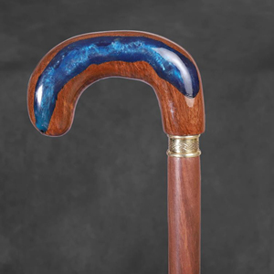 Bastón de Madera Tradicional Hecho a Mano, Bastón de Senderismo de Madera de Primera Calidad, Bastón de Movilidad de Madera para Hombres Mayores - Product Image 2