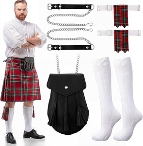 Tenue traditionnelle écossaise classique pour homme : Kilt, veste formelle, gilet – Idéale pour cérémonies de mariage, festivals et événements culturels - Product Image 1