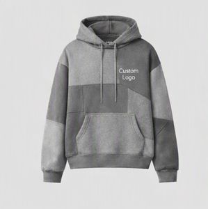 Conjunto Deportivo Personalizado Extra Grande Estilo Vintage para Hombre, Unisex, con Serigrafía, Lavado Ácido, Sudadera con Capucha y Pantalones de Felpa Francesa para Invierno - Product Image 2