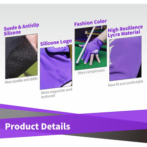 Guantes Profesionales de Snooker para Mano Izquierda y Derecha, con Malla Transpirable en la Parte Posterior y Palma de Cuero Liso, para Deporte de Billar - Product Image 3