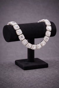 Premium Cushion Cut Lab Grown Diamond Tennis <b>Bracelet</b> 10KT Gold Luxury Iced Out High End Party Wear Gift Jewelry Elegant Design - Product Image 3