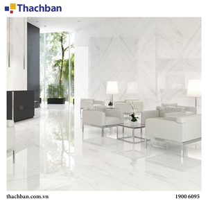 Azulejo de porcelana con acabado mate de mármol blanco de alta calidad, azulejos de suelo de pared, directo de fábrica de Vietnam para salas de estar, habitaciones de Europa - Product Image 3