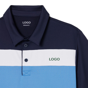 Camiseta Deportiva Casual para Hombre, Manga Corta, Tejido Elástico Personalizado, Secado Rápido, Protección UV, Diseño de Bloques de Color - Product Image 5