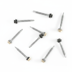 PDC Model 12 Flat Head Self Drilling <b>Screw</b> Bonded EPDM Washer Carbon Steel Class 4.8 6.8 Chrome Plated Zinc/<b>Galvanized</b> Coating - Product Image 6