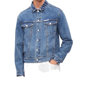 Veste en jean vintage pour homme de haute qualité OEM, nouvelle arrivée, 100% cuir, fermeture éclair avec étiquette de qualité brodée - Product Image 1