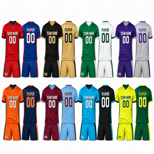 Custom Printed Reversible Soccer Uniform Set Double Sided Football Jersey and Shorts Breathable Quick Dry Unisex Team Sportswear - Product Image 2