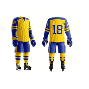 Uniforme de hockey sur glace imprimé pour adultes, taille adulte, tendance, ourlet élastique, logo personnalisé - Haute qualité, imperméable, séchage rapide, prix de gros - Product Image 3