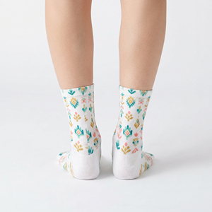 Calcetines de Tobillo Sublimados para Mujer, Calidad Premium, Transpirables, 100% Algodón, Cómodos para Uso Diario en Verano, Calcetines Deportivos para Dama - Product Image 2