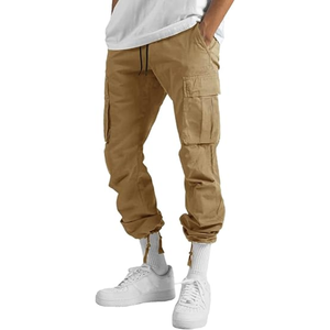 <b>Men</b> Multi Pocket Cargo Pants Spring Autumn Casual <b>Overalls</b> European American Style Manufactured in Bangladesh - Product Image 2
