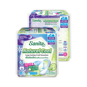 Toallas Sanitarias Sanita Natural Cool de 29 cm con Alas, Alta Absorbencia, Uso Diurno, Refrescantes, Transpirables e Hipoalergénicas - Product Image 3