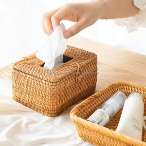 กล่องใส่กระดาษทิชชูหวายรักษ์โลก ที่ใส่กระดาษทิชชูแบบสานธรรมชาติ สำหรับใช้ในบ้าน โรงแรม สปา โต๊ะอาหาร ผลิตในเวียดนาม - Product Image 3