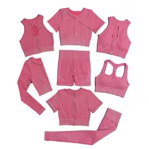Venta al por Mayor de Ropa Deportiva Personalizada para Mujer 2026, Conjunto de 2 Piezas para Entrenamiento, Top Corto y Leggings de Secado Rápido, Ropa de Yoga y Fitness OEM ODM - Product Image 1