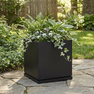 Soporte de Metal Negro Minimalista de Alta Calidad para Plantas, con Acabado en Polvo, para Exhibición de Plantas Verdes en Interiores - Product Image 1