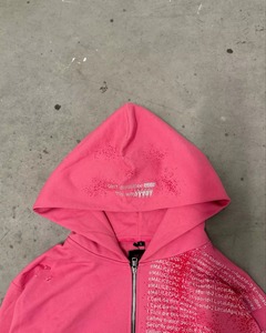 Sweat à capuche oversize en molleton écologique 100% coton pour l'hiver avec impression sérigraphique et numérique - Product Image 6